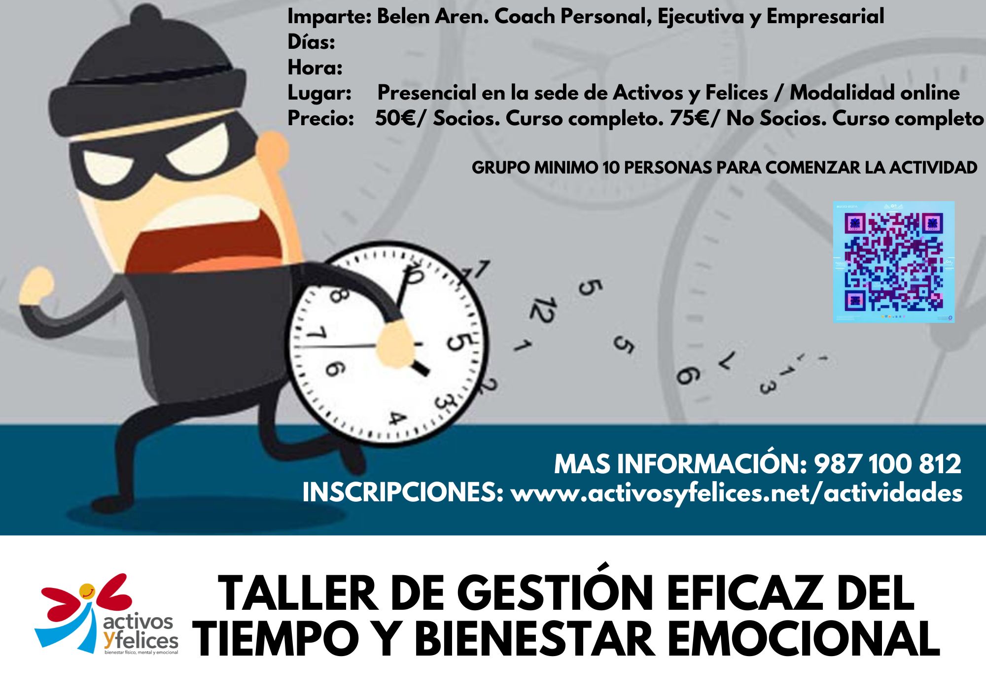 Taller de Gestión Eficaz del Tiempo y bienestar emocional