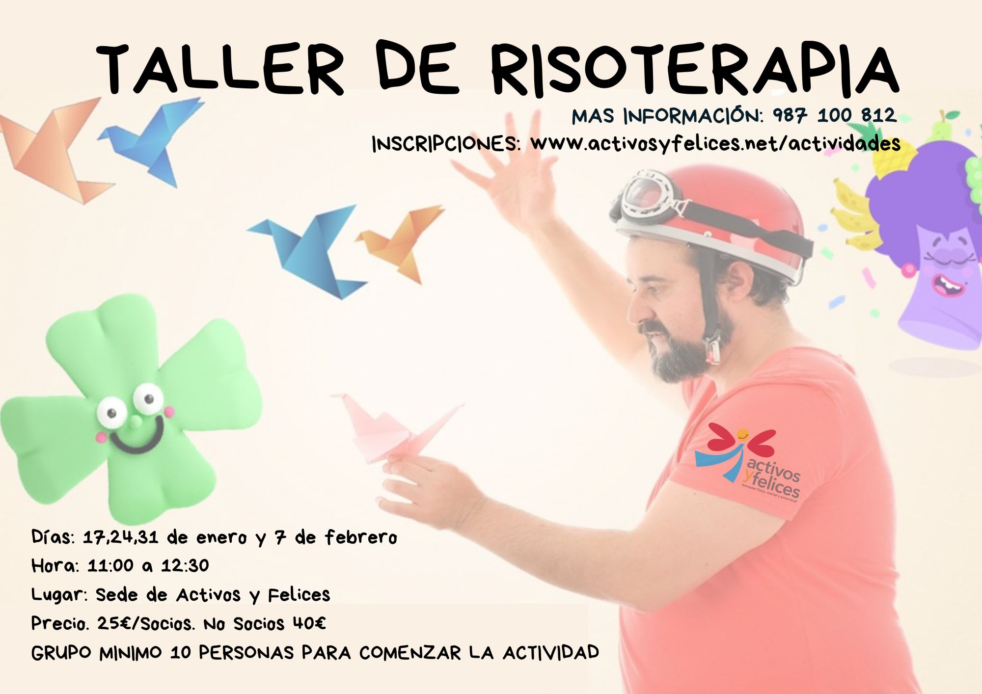 TALLER DE RISOTERAPIA